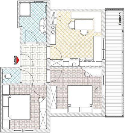Gaestehaus Bergruh 턱스 객실 사진